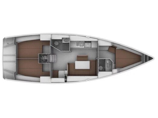 Sailboat  Bavaria 40 Cruiser Boat layout