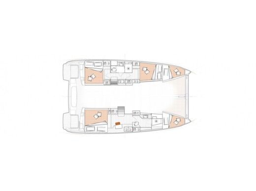 Catamaran  Excess 11 Boat layout