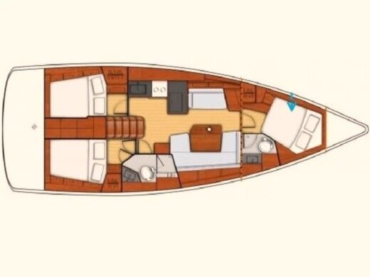 Sailboat Beneteau Oceanis 41.1 Plan du bateau