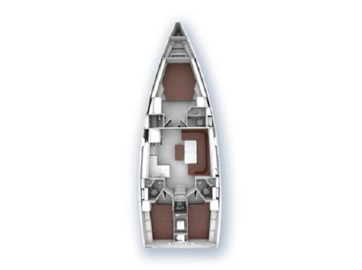 Sailboat Bavaria Cruiser 46 Style Boat layout