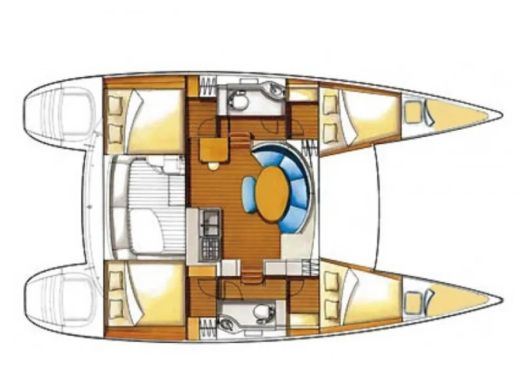 Catamaran Lagoon Lagoon 380 Boat design plan