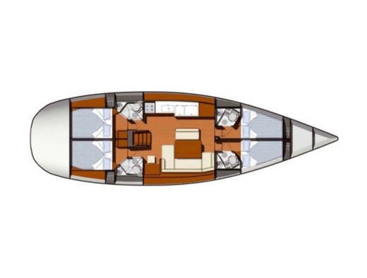 Sailboat Jeanneau Sun Odyssey 49 Boat design plan