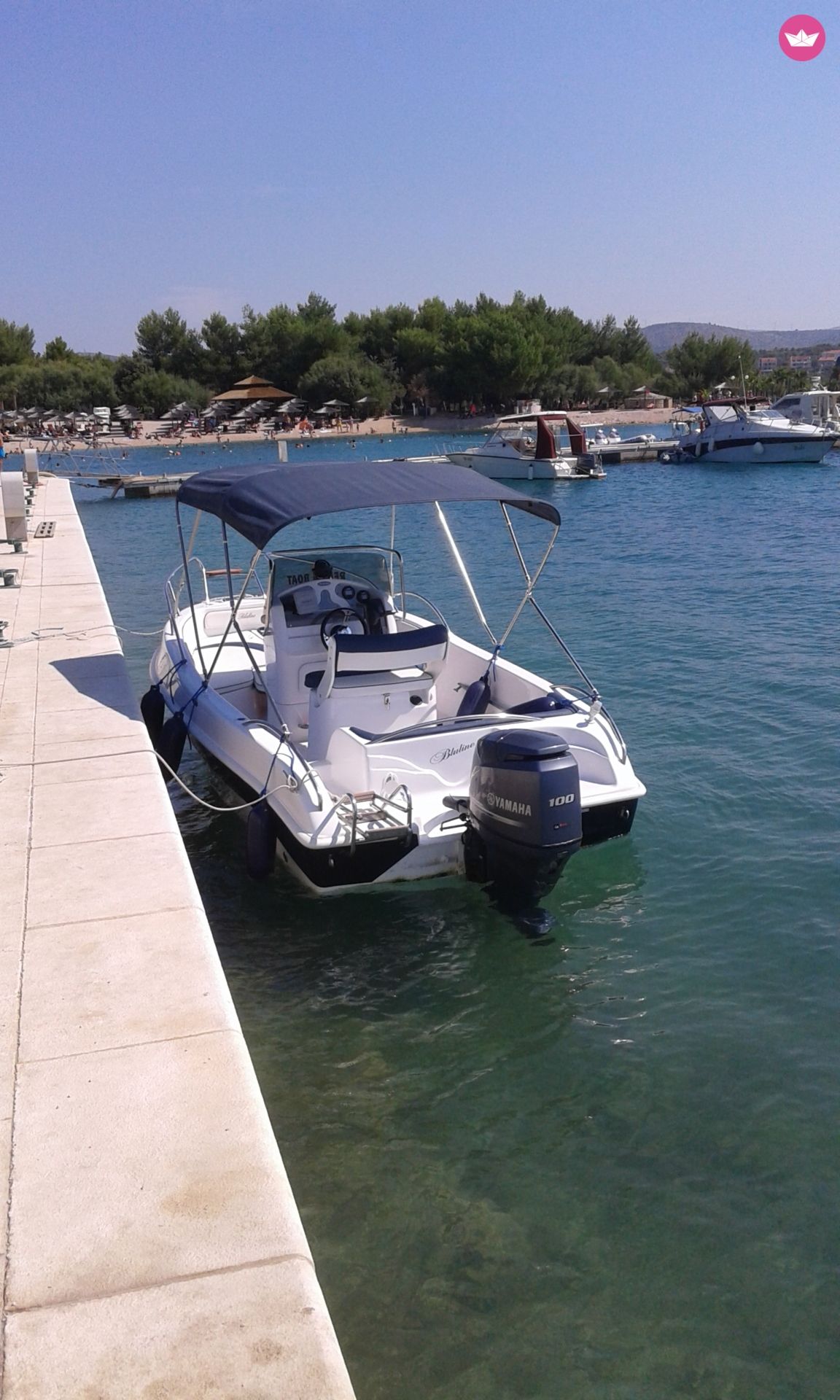 Charter Motorboat Blue Line 19 Open Vodice