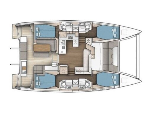 Catamaran  Astréa 42 Plan du bateau