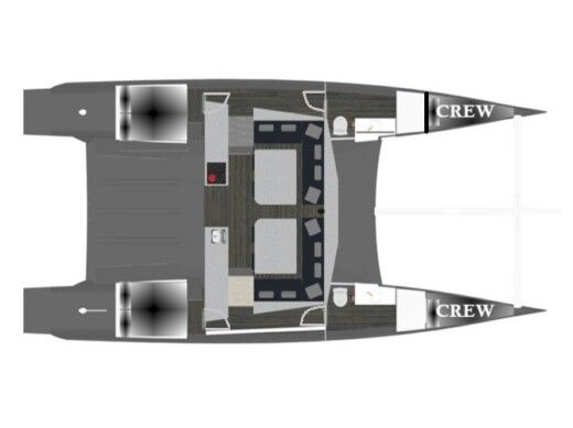 Sailboat  Luna 47 Power boat plan