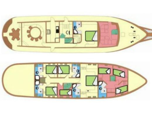 Sail Yacht Gulet S&R boat plan