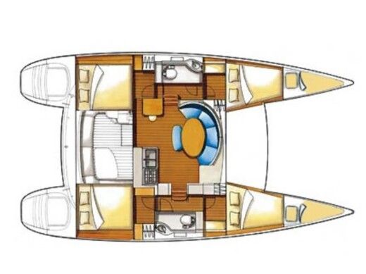 Catamaran Lagoon Lagoon 380 Plan du bateau