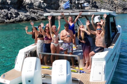 Alquiler de Yate de Lujo Privado en Rodas · Saxdor 400 GTO · Lindos y Symi