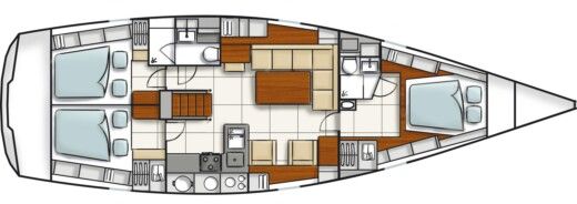 Sailboat Hanse Hanse 470e boat plan