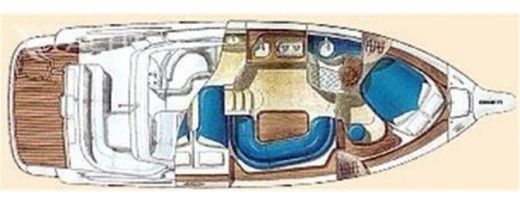 Motorboat Gobbi 375 Sc Boat layout