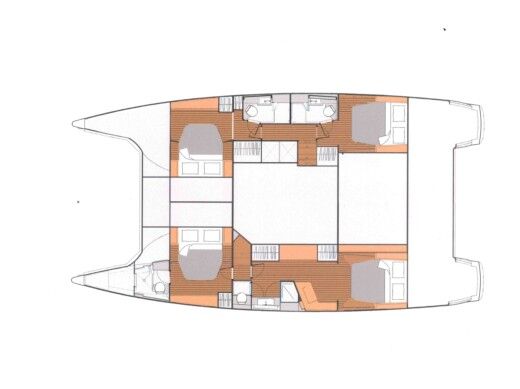 Catamaran  Saba 50 Boat design plan
