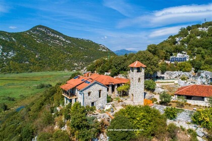 Rental Motorboat Custom Traditional wooden boat Virpazar