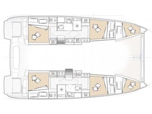 Catamaran  Excess 11 - Pulse Line Version  Plano del barco