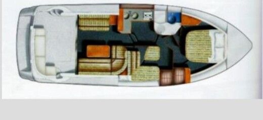 Motorboat PRINCESS 38 boat plan