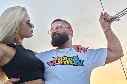 Sunset and diner in the bay