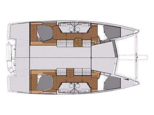 Catamaran  Lucia 40 boat plan