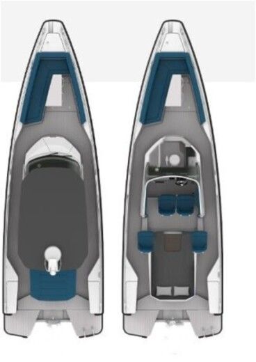 Motorboat Axopar T Top Boat layout