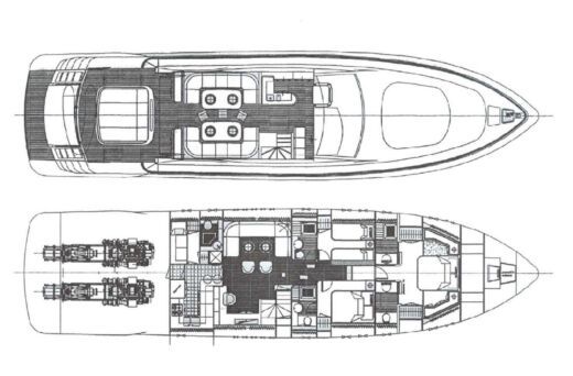 Motor Yacht ARNO LEOPARD 24 Plano del barco