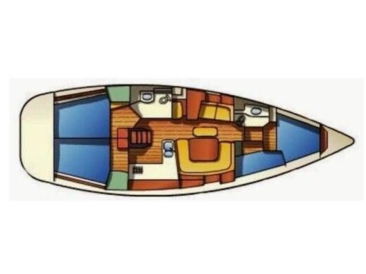 Sailboat  Sun Odyssey 43  boat plan
