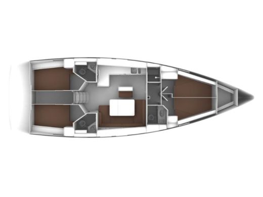 Sailboat Bavaria  Bavaria Cruiser 46   Boat layout