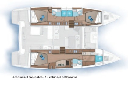 Seven Seas-Weekly Crewed Charter Cruise with Lagoon 46F