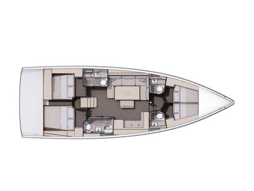 Sailboat  Dufour 470 GL Plan du bateau
