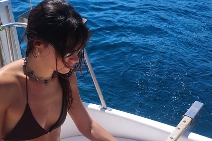 Sunset and diner in the bay