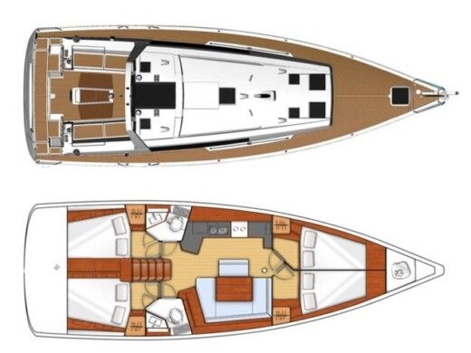 Sailboat Beneteau Oceanis 45 Boat design plan