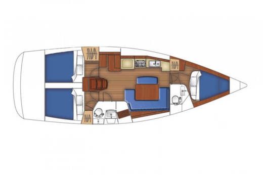 Sailboat Beneteau Beneteau Oceanis 40 Boat design plan