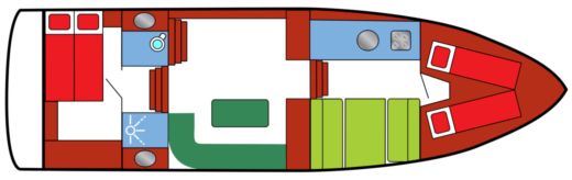 Motorboat Vacance 1100 AK Boot Grundriss