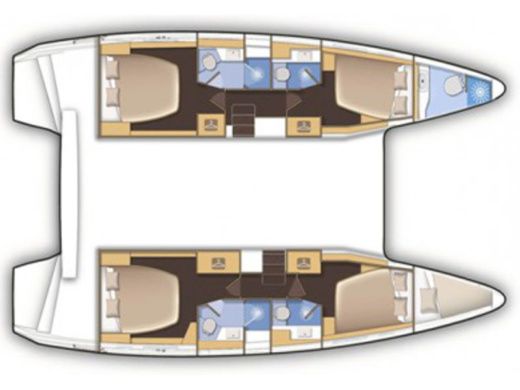 Catamaran LAGOON LAGOON 42 boat plan