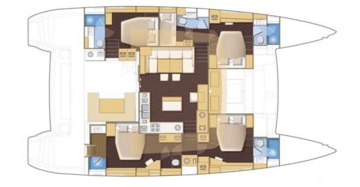 Catamaran Lagoon Lagoon 560 Boat layout