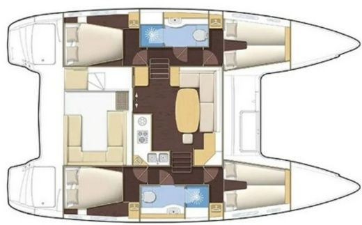 Catamaran Lagoon Lagoon 400 Plan du bateau