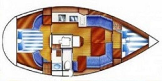 Sailboat Dufour Dufour 39cc Boat design plan