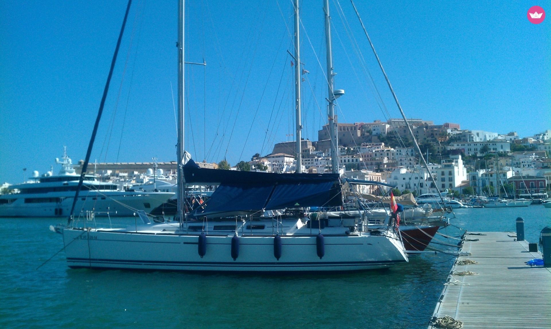 Charter sailboat in Ibiza  