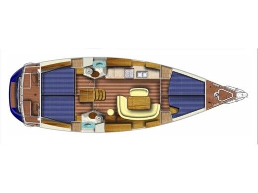 Sailboat Jeanneau Sun Odyssey 45 Planta da embarcação