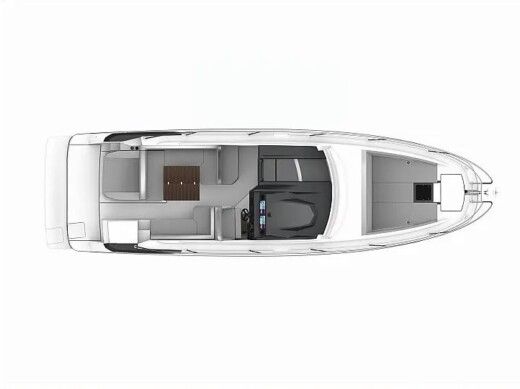Motorboat  Gran Turismo 36 Plattegrond van de boot