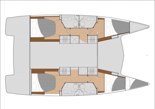Catamaran Fountaine Pajot ISLA 40 Boat design plan