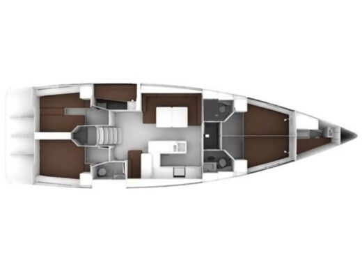Sailboat  Bavaria Cruiser 56 boat plan