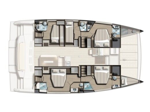 Catamaran Bali - Catana Bali 4.8 Agatirno boat plan