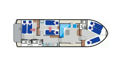 Miete Hausboot Kormoran 1280 (NID) Niderviller