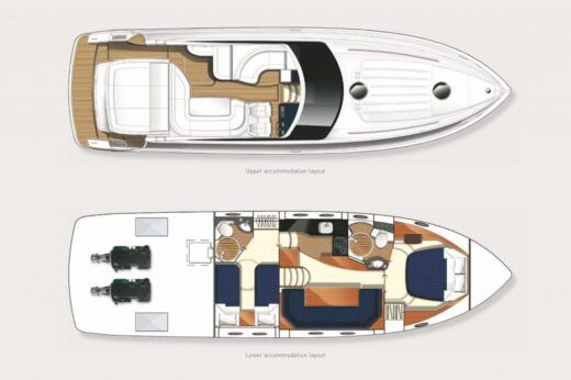 Motor Yacht Princess V45 Boat design plan