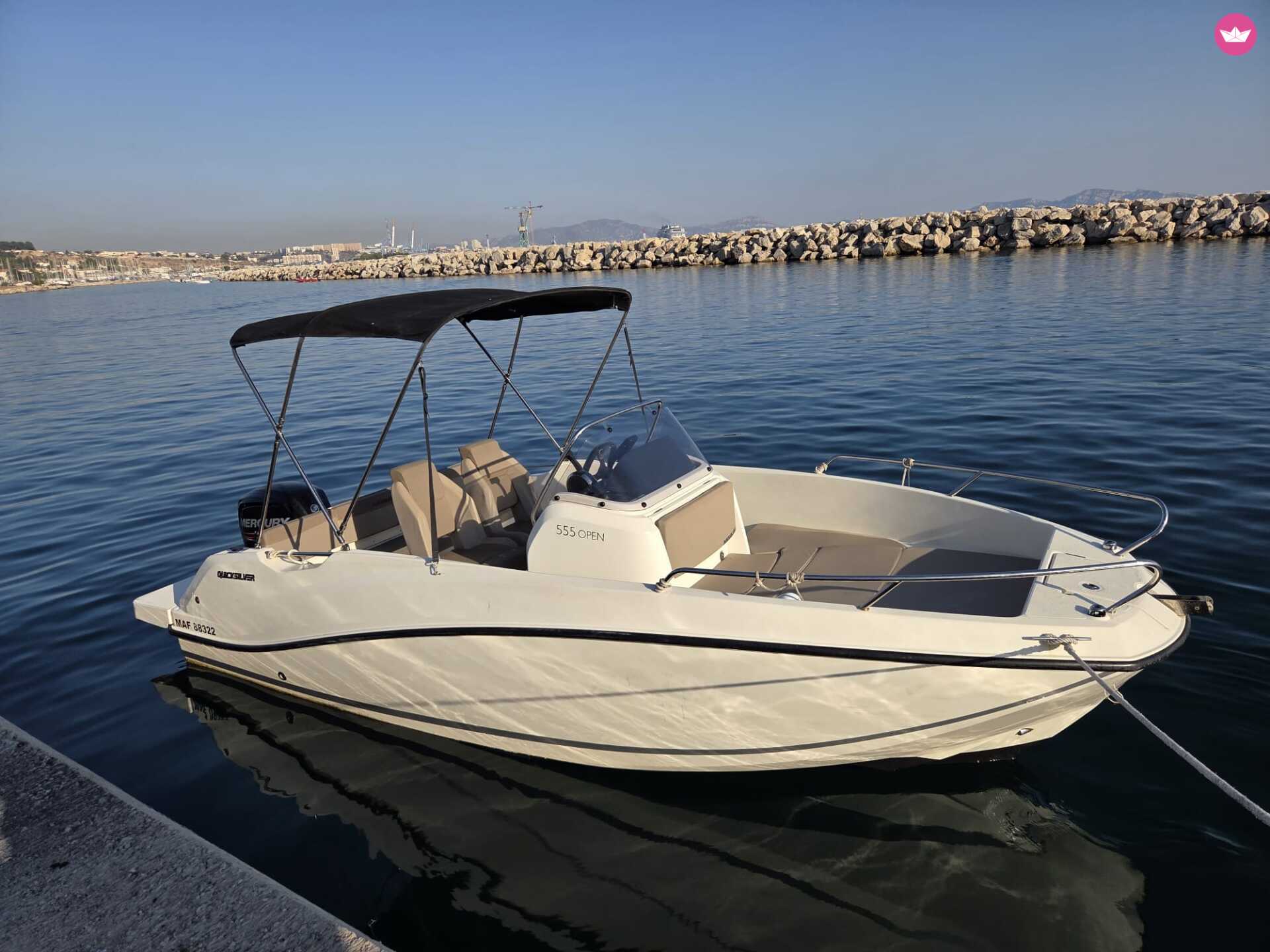 Bateau à moteur Quicksilver 555 open 100cv 6