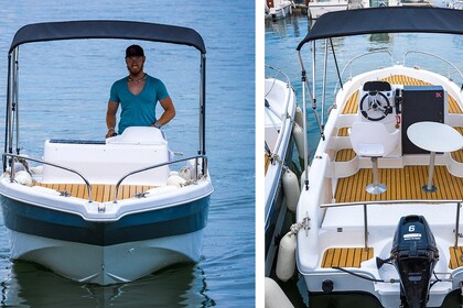 Hire Boat without licence  Jeanneau Navy Blue 5 places Premium Cap d'Agde