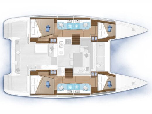 Catamaran  Lagoon 40  Boat design plan