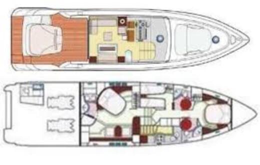 Motor Yacht Azimut 68 s hard top Azimut 68 s hard top Boat layout