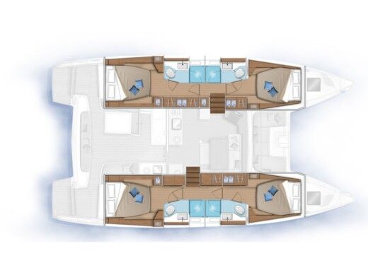 Catamaran Lagoon Lagoon 46 boat plan