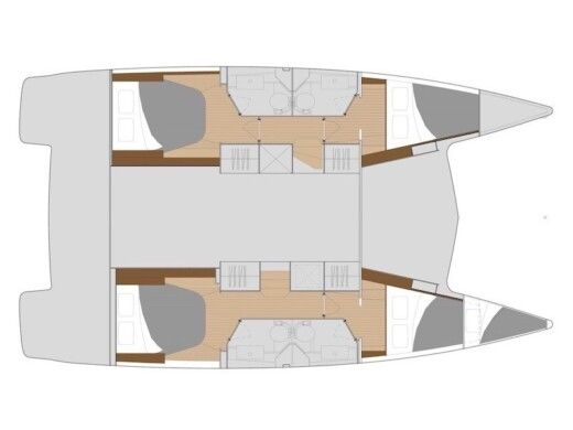 Catamaran  Isla 40 boat plan