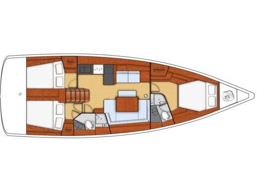 Sailboat  Oceanis 45 boat plan