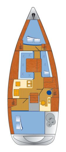 Sailboat Beneteau Oceanis 34.2 boat plan